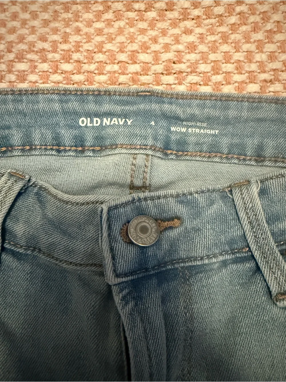 Women’s Old Navy High Rise Wow Straight Light Blue Jeans